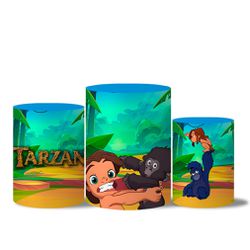 Trio Capas Cilindro Tema Tarzan Jovem - 1154 - ESTAMPARIA NET 