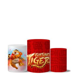 Trio Capas Cilindros Veste Fácil tigrinho - 7770 - ESTAMPARIA NET 