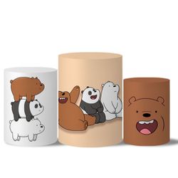 Trio Capas Cilindros Urso sem Curso Veste Fácil C/ Elástico - 7985 - ESTAMPARIA NET 