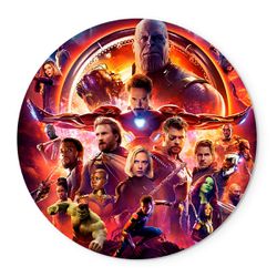 Painel Redondo Veste Fácil C/ Elástico Vingadores 3 - 7509 - ESTAMPARIA NET 