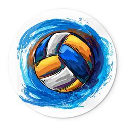 Painel Redondo Veste Fácil C/ Elástico 1,50x1,50 Tema Volei - Volei - ESTAMPARIA NET 