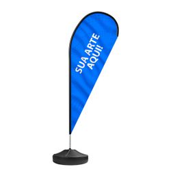 Wind Banner Seu Tema Aqui Modelo Gota Fly Flag Dupla Face 3,2m Completo - 00025844E - ESTAMPARIA NET 