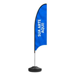 Wind Banner Seu Tema Aqui Modelo Vela Fly Flag Dupla Face 3,2m Completo - 00025850E - ESTAMPARIA NET 