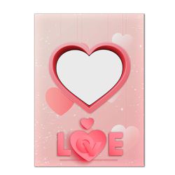 Painel Vazado Retangular Tema Love 1 - 1752 - ESTAMPARIA NET 
