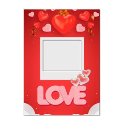 Painel Vazado Retangular Tema Love 2 - 1753 - ESTAMPARIA NET 