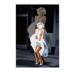 Painel Vazado Retangular Tema Marilyn Monroe - 1764 - ESTAMPARIA NET 