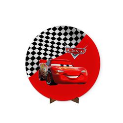 Painel Redondo 50x50 Mcqueen - 068 - ESTAMPARIA NET 
