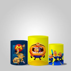 Trio Capas Cilindros Meu Malvado Favorito 4 Veste Fácil C/ Elástico - 7981 - ESTAMPARIA NET 