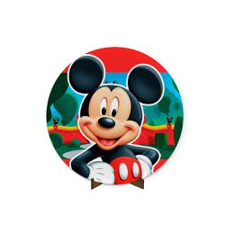 Painel Redondo 50x50 Mickey Parck - 012 - ESTAMPARIA NET 