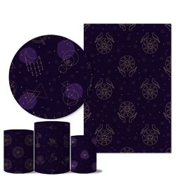 Trio Capas + Painéis Casado Tema Mistico 2 - 1664 - ESTAMPARIA NET 