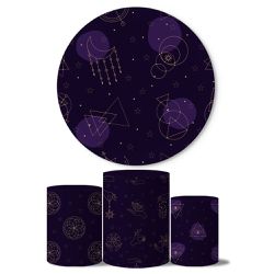 Kit Painel Cilindro Tema Mistico 2 - 1664 - ESTAMPARIA NET 