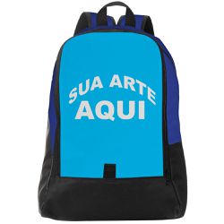 Mochila Escolar Premium Personalizada - Azul - Azul - ESTAMPARIA NET 