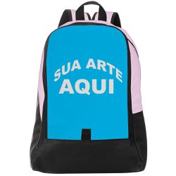 Mochila Escolar Premium Personalizada - Rosa - Rosa - ESTAMPARIA NET 