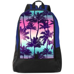 Mochila Escolar Floral Tropical Estilo Conforto - 00033727E - ESTAMPARIA NET 