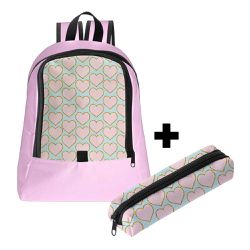 Mochila Infantil Feminina Estilo Conforto C/ Estojo - 00035936E - ESTAMPARIA NET 