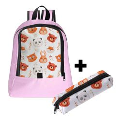 Mochila Infantil Feminina Estilo Conforto C/ Estojo - 00035938E - ESTAMPARIA NET 