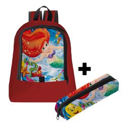 Mochila Infantil Feminina Trendy C/ Estojo - 00036144E - ESTAMPARIA NET 