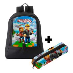 Mochila Infantil Masculina Trendy Estilo Conforto C/ Estojo - 00035999E - ESTAMPARIA NET 