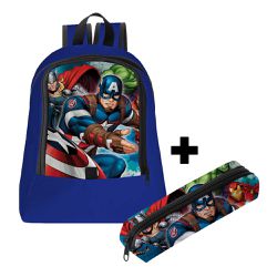 Mochila Infantil Masculina Trendy C/ Estojo - 00035971E - ESTAMPARIA NET 