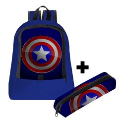 Mochila Infantil Masculina Trendy C/ Estojo - 00035973E - ESTAMPARIA NET 