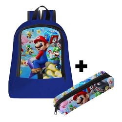 Mochila Infantil Masculina Trendy C/ Estojo - 00035974E - ESTAMPARIA NET 