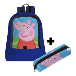 Mochila Infantil Masculina Trendy C/ Estojo - 00035975E - ESTAMPARIA NET 