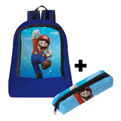 Mochila Infantil Masculina Trendy C/ Estojo - 00035977E - ESTAMPARIA NET 