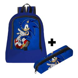 Mochila Infantil Masculina Trendy C/ Estojo - 00035982E - ESTAMPARIA NET 