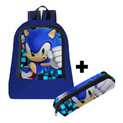 Mochila Infantil Masculina Trendy C/ Estojo - 00035983E - ESTAMPARIA NET 