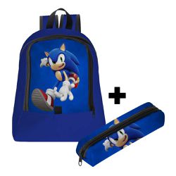 Mochila Infantil Masculina Trendy C/ Estojo - 00035990E - ESTAMPARIA NET 