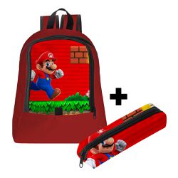 Mochila Infantil Masculina C/ Estojo - 00036123E - ESTAMPARIA NET 