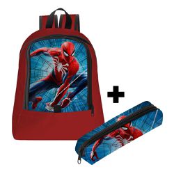 Mochila Infantil Masculina C/ Estojo - 00036136E - ESTAMPARIA NET 