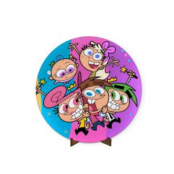 Painel Redondo 50x50 Tema Os Padrinhos Mágicos - 0037 - ESTAMPARIA NET 