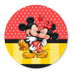 Painel Temático Mickey e Minnie 2 Veste Fácil C/ Elástico - 0020 - ESTAMPARIA NET 