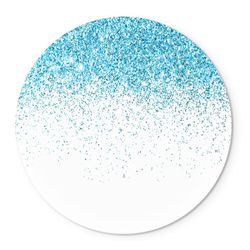 Painel Temático Glitter Branco e Azul Veste Fácil C/ Elástico - Glitter 13 - ESTAMPARIA NET 