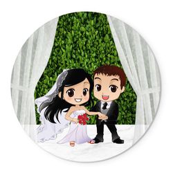 Painel Temático Casamento Veste Fácil C/ Elástico - 00037541E - ESTAMPARIA NET 
