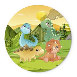 Painel Temático Dinossauros Fofos Veste Fácil C/ Elástico - Dinossauros 8 - ESTAMPARIA NET 