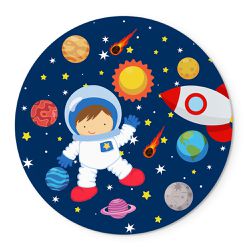 Painel Temático Astronauta Cometas Veste Fácil C/ Elástico - Astronauta 2 - ESTAMPARIA NET 
