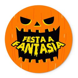 Painel Temático Halloween Festa à Fantasia Veste Fácil C/ Elástico - 00034542E - ESTAMPARIA NET 