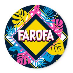 Painel Temático Farofa Floral Veste Fácil C/ Elástico - Farofa 2 - ESTAMPARIA NET 