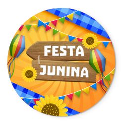 Painel Temático Festa Junina 7 Veste Fácil C/ Elástico - Festa Junina 7 - ESTAMPARIA NET 