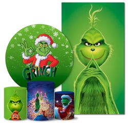 Trio Capas + Painéis Casado Tema Grinch Veste Fácil - 0018 - ESTAMPARIA NET 