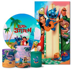 Trio Capas + Painéis Casado Lilo Stitch Veste Fácil - 0762 - ESTAMPARIA NET 