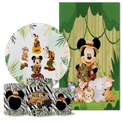 Trio Capas + Painéis Casado Mickey Safari 2 Veste Fácil - 0763 - ESTAMPARIA NET 