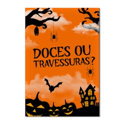 Painel Festa Retangular Halloween Doces ou Travessuras - 00034548E - ESTAMPARIA NET 