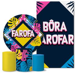 Trio Capas + Painéis Casado Farofa Floral Veste Fácil - Farofa 2 - ESTAMPARIA NET 