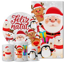 Trio Capas + Painéis Casado Feliz Natal 6 Veste Fácil - 00035387E - ESTAMPARIA NET 