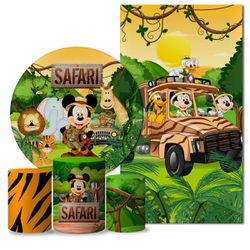 Trio Capas + Painéis Casado Mickey Safari Veste Fácil - 018 - ESTAMPARIA NET 