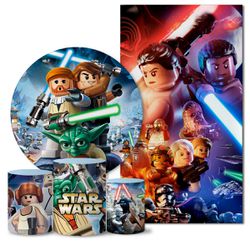 Trio Capas + Painéis Casado Star Wars Lego Veste Fácil - 0639 - ESTAMPARIA NET 