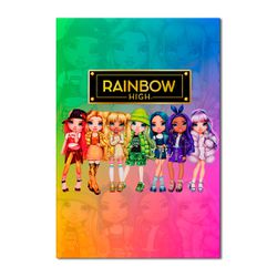 Painel Festa Retangular Rainbow High 2 - 0670 - ESTAMPARIA NET 